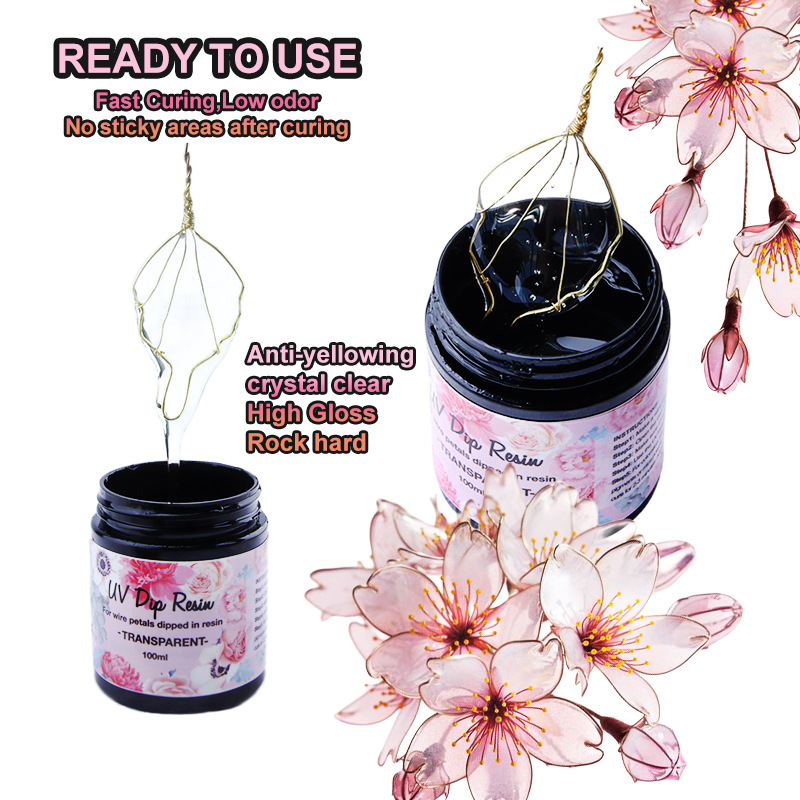 Flower Preservation Resin - UV DIP Resin Glue UV Flower-Making