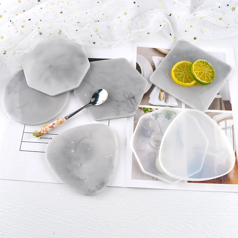 Coaster Mold Round - Multi-style Geometric Coaster Mold Triangle Round