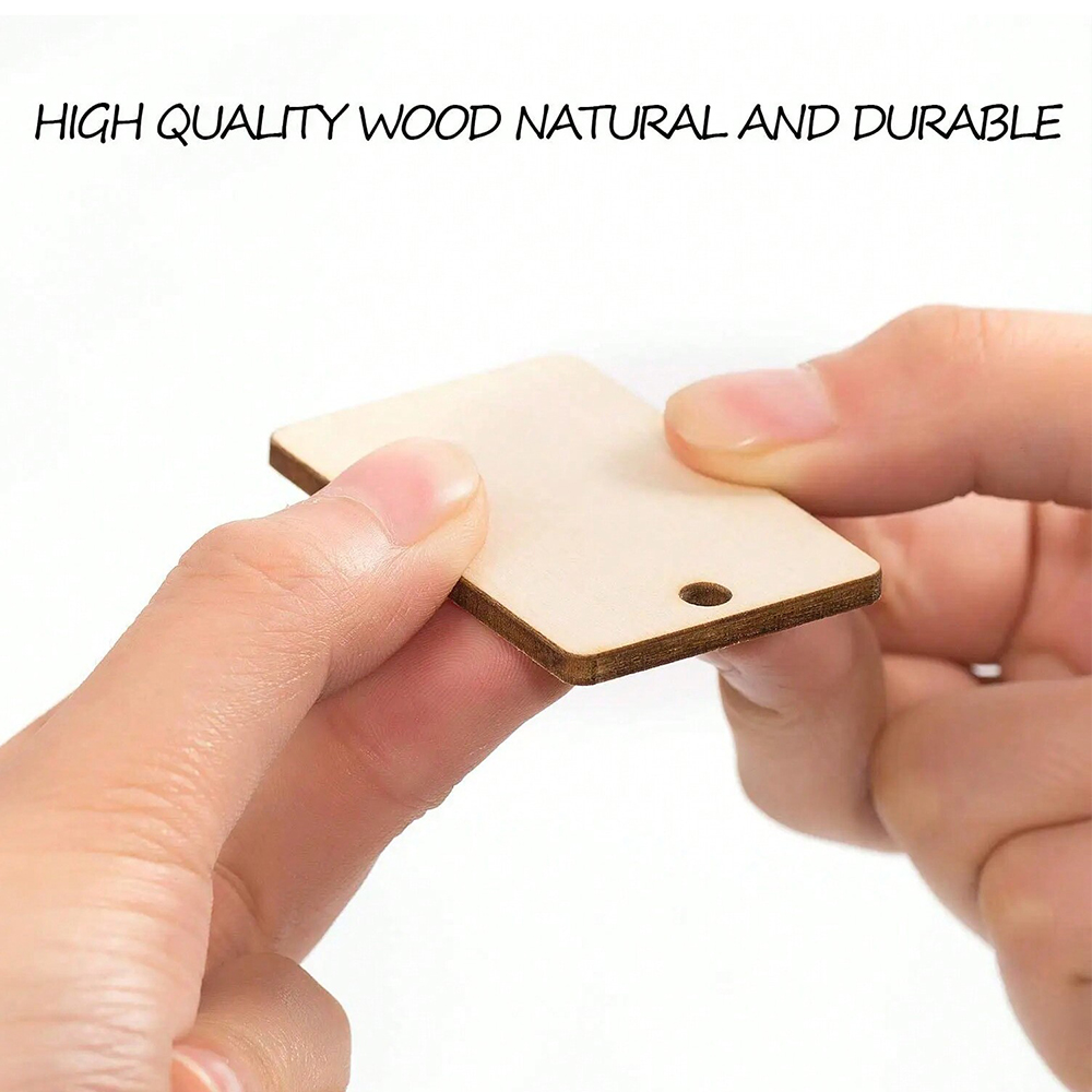 60pcs Blank Wooden Key Chains  - огляд і ціна Wood Ring Blank