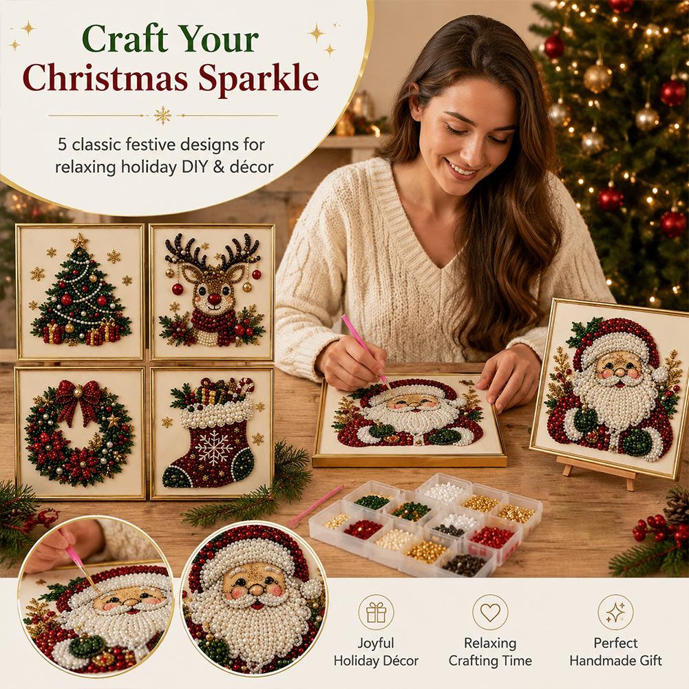 Christmas Santa Claus Pearl Ar - огляд і ціна Resin Craft Kit