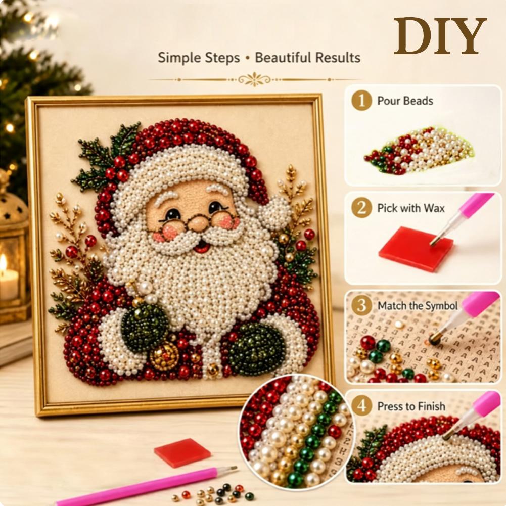 Christmas Santa Claus Pearl Ar - огляд і ціна Resin Craft Kit