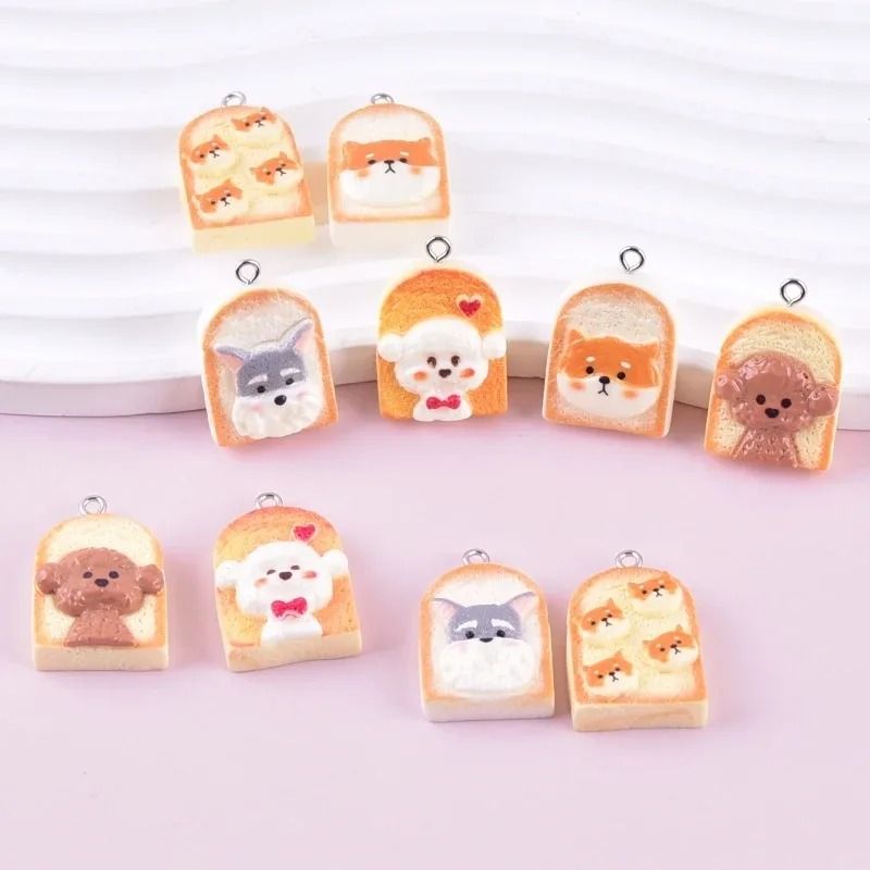 10Pcs Cute Toast Dog Resin Pen - огляд і ціна Resin Crafts Diy