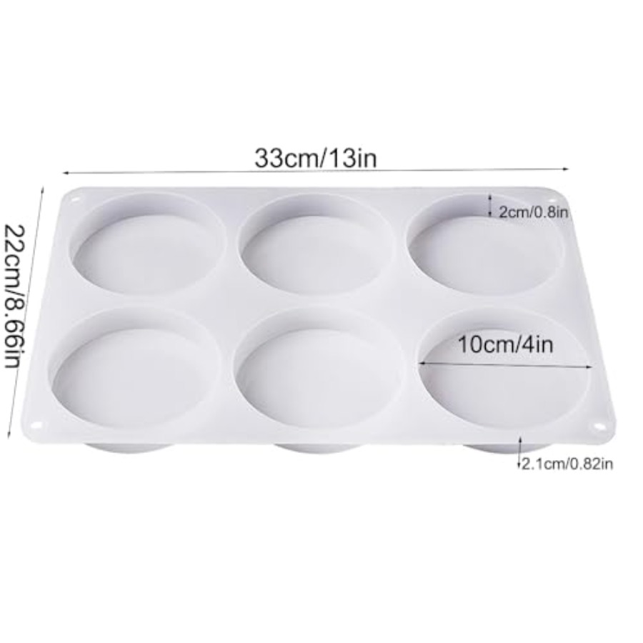 6-Cavity Deep Round Coaster Si - огляд і ціна Coaster Mold Round