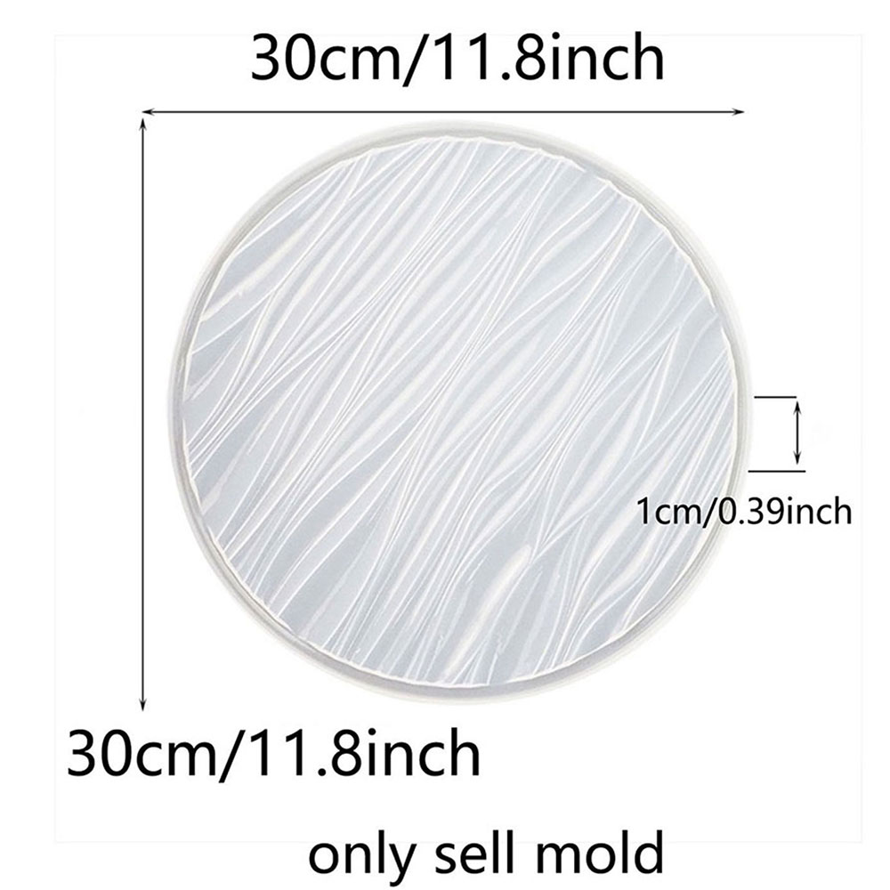 Large Round Tray Silicone Mold - огляд і ціна Coaster Mold Round