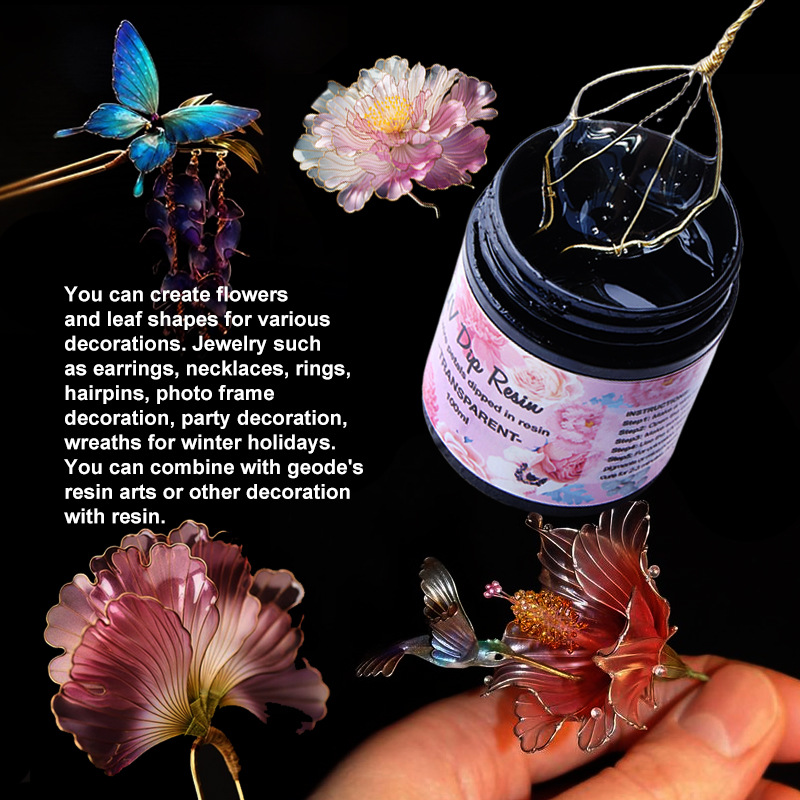 UV DIP Resin Glue UV Flower-Ma - огляд і ціна Flower Preservation Resin