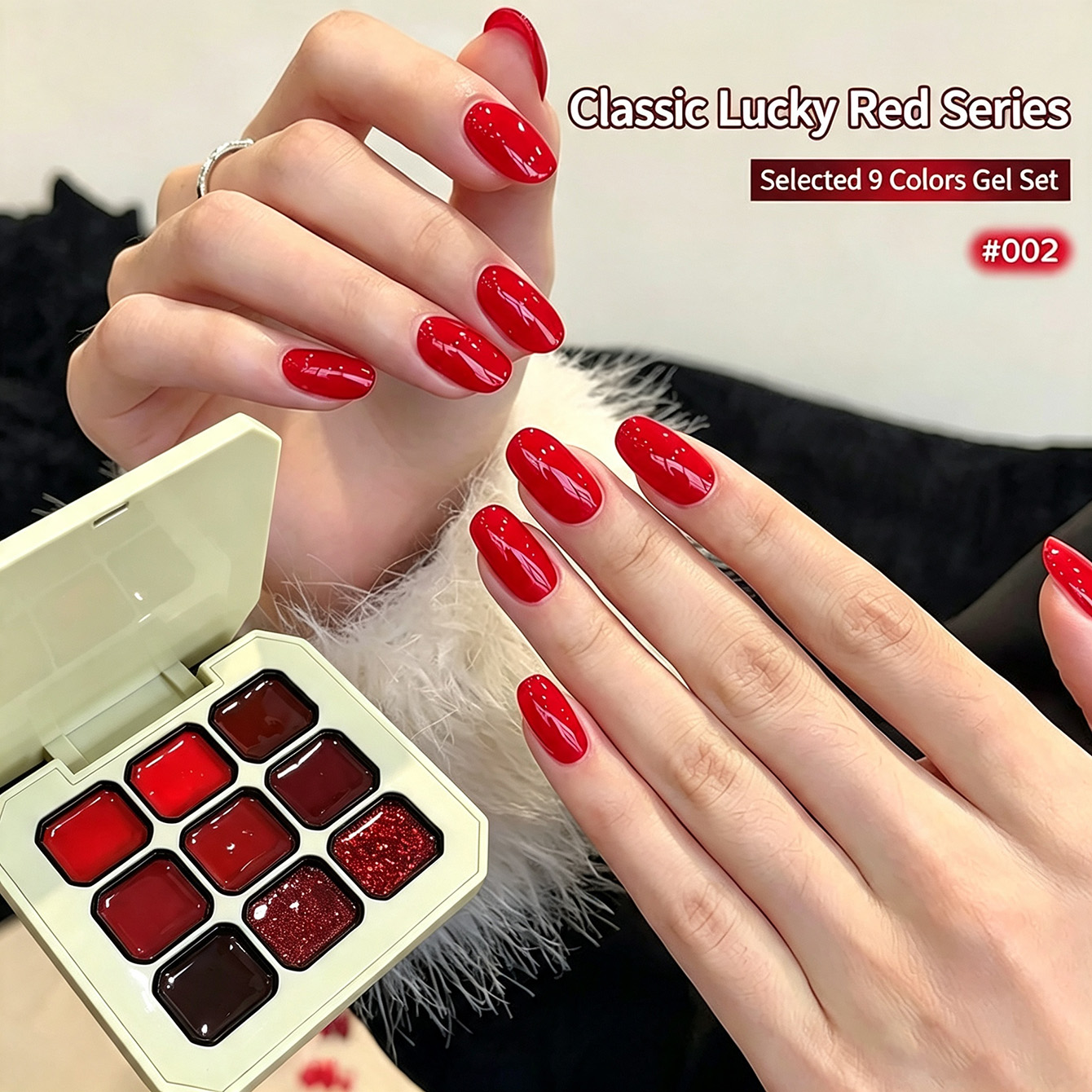 9 Colors Classic Red Solid Nai - огляд і ціна Resin Glitter Pack