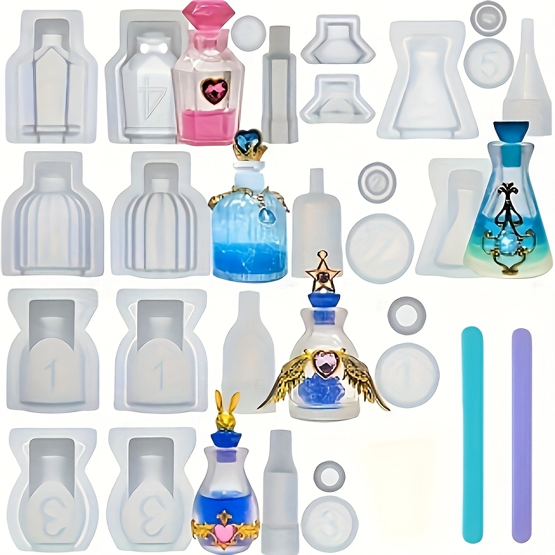 A Set Of 5 Perfume Bottle Resi - огляд і ціна Resin Jewelry Kit