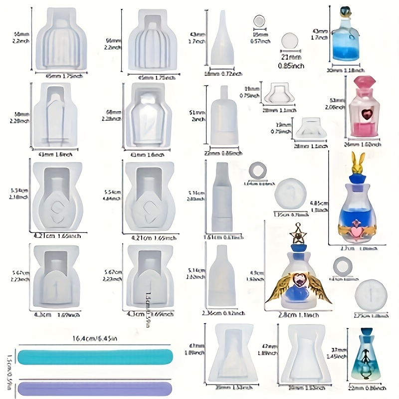 A Set Of 5 Perfume Bottle Resi - огляд і ціна Resin Jewelry Kit