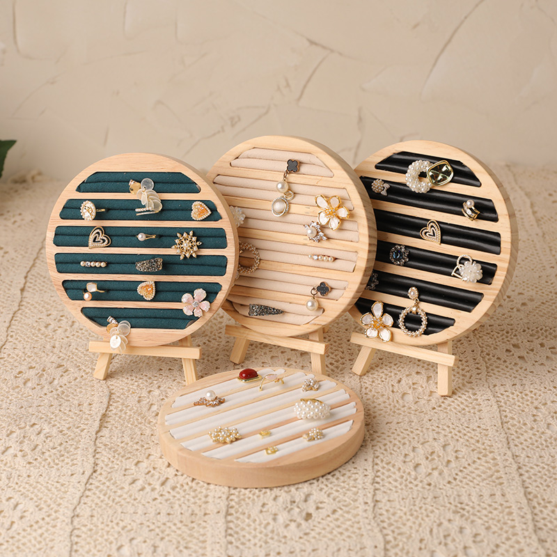 Wood Round Shape Jewelry Tray  - огляд і ціна Wood Ring Blank