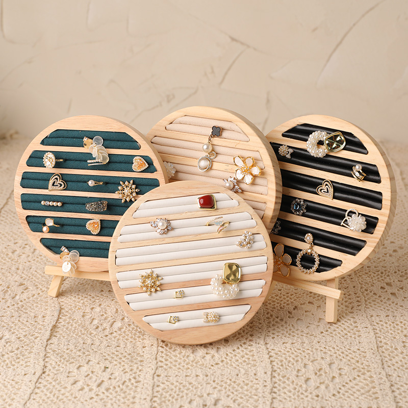 Wood Round Shape Jewelry Tray  - огляд і ціна Wood Ring Blank