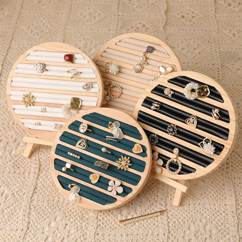 Wood Round Shape Jewelry Tray  - огляд і ціна Wood Ring Blank