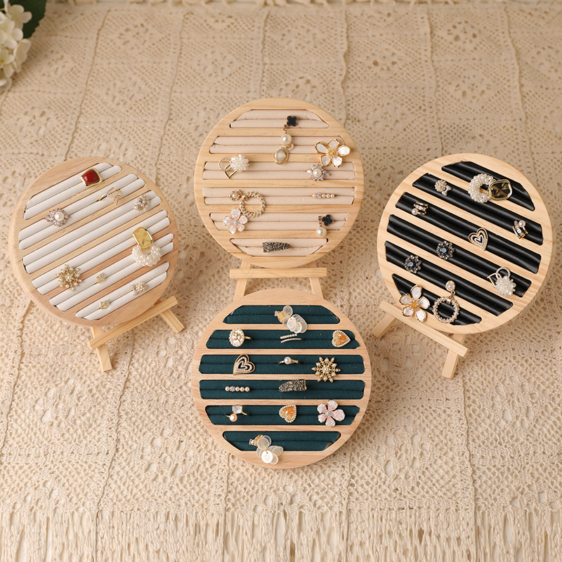 Wood Round Shape Jewelry Tray  - огляд і ціна Wood Ring Blank