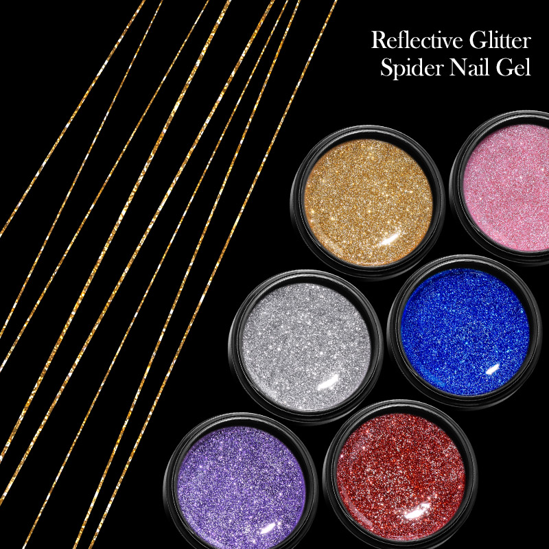 6Pcs/Set Reflective Glitter Sp - огляд і ціна Resin Glitter Pack