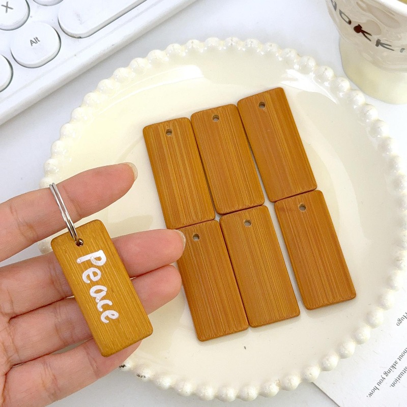 Blank Natural Bamboo Slice Key - огляд і ціна Wood Ring Blank