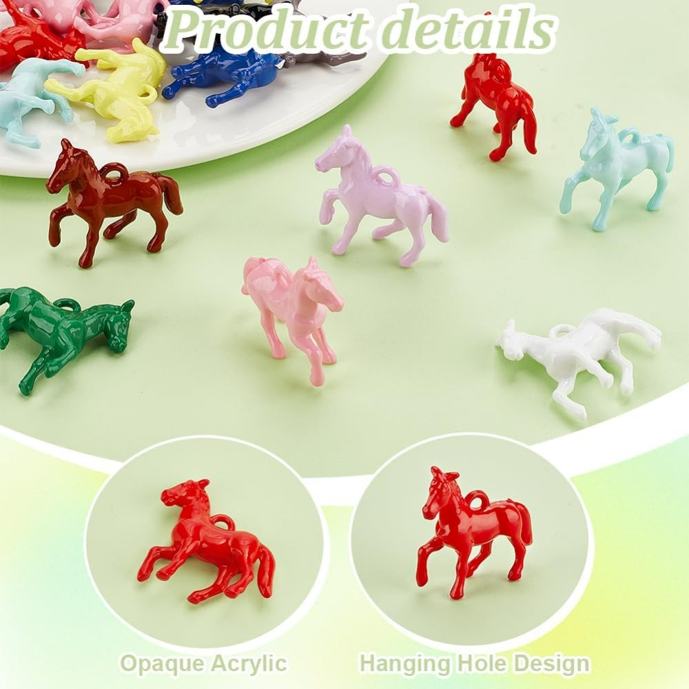 48pcs Opaque Acrylic Pendants  - огляд і ціна Resin Craft Kit