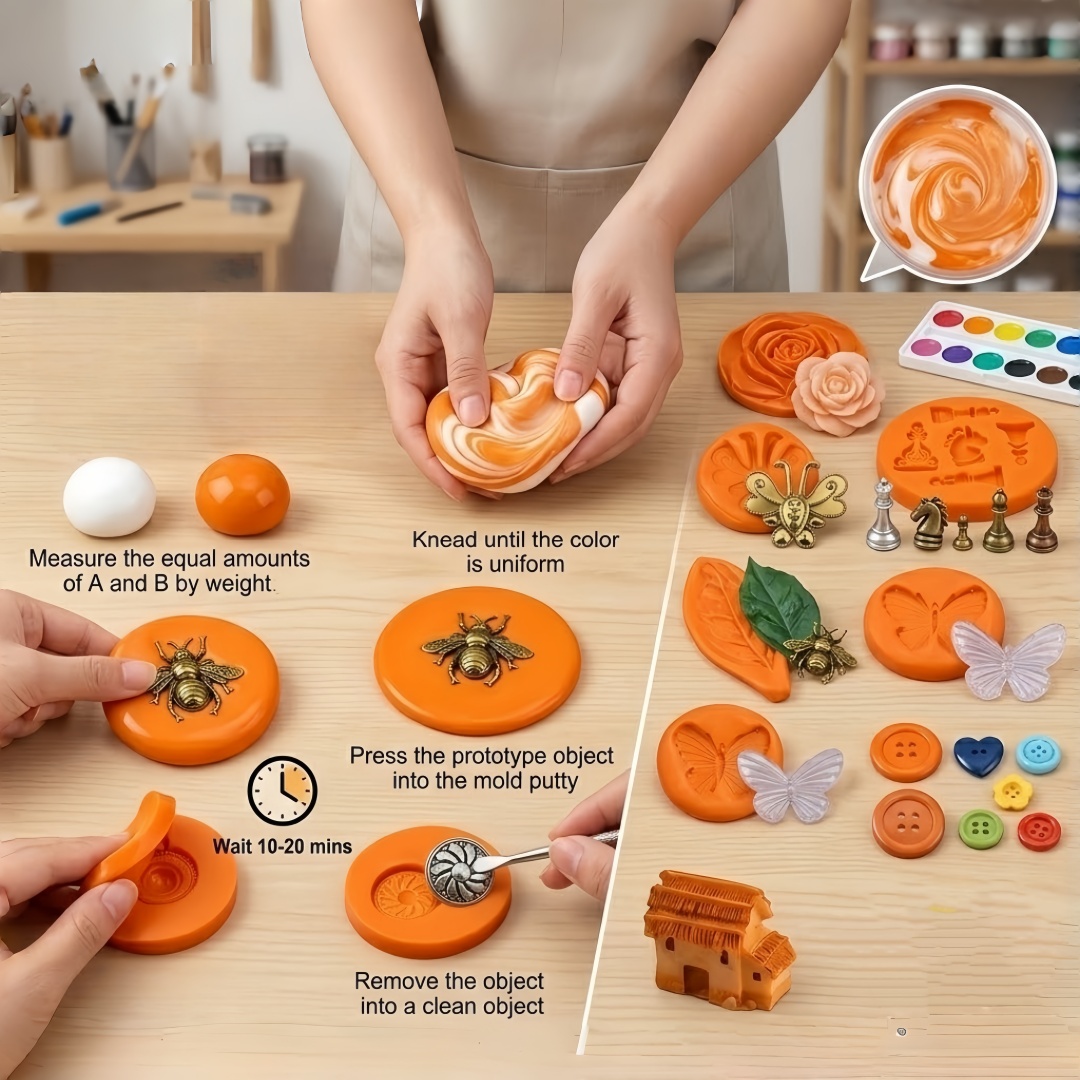 Silicone Putty DIY Crafting Se - огляд і ціна Resin Craft Kit