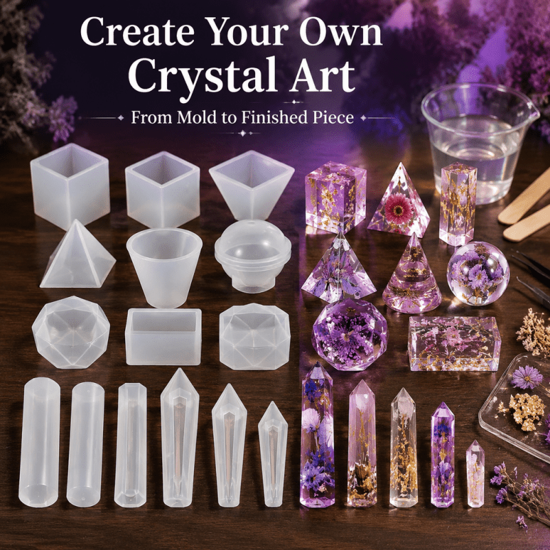15pcs Crystal Resin Silicone M - огляд і ціна Resin Jewelry Kit