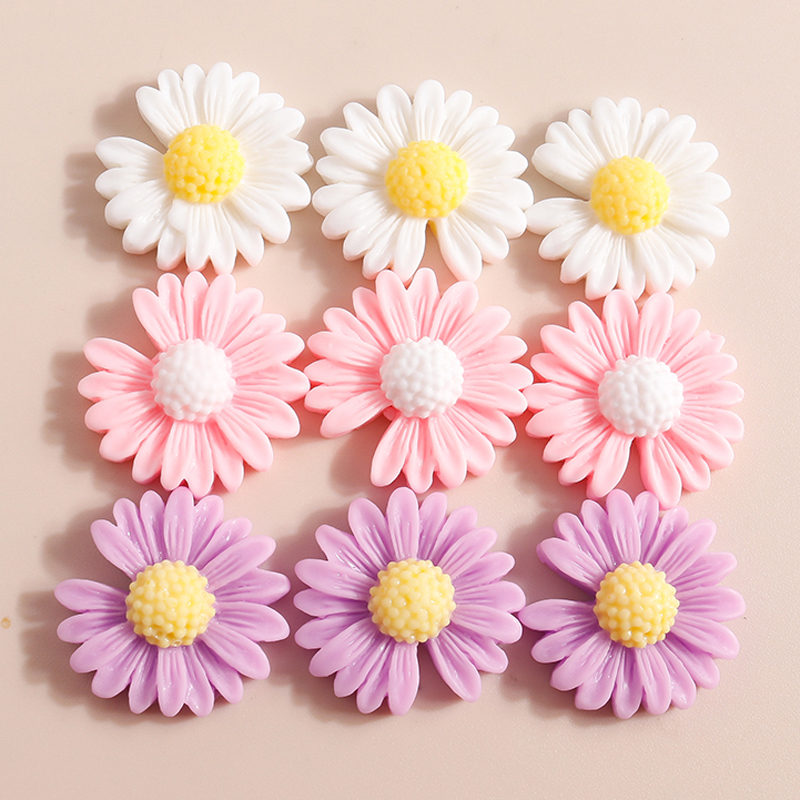 10pcs 20*20mm Kawaii Daisy Flo - огляд і ціна Flower Preservation Resin