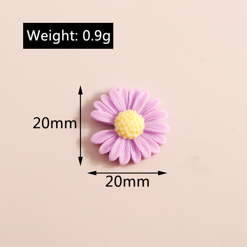 10pcs 20*20mm Kawaii Daisy Flo - огляд і ціна Flower Preservation Resin