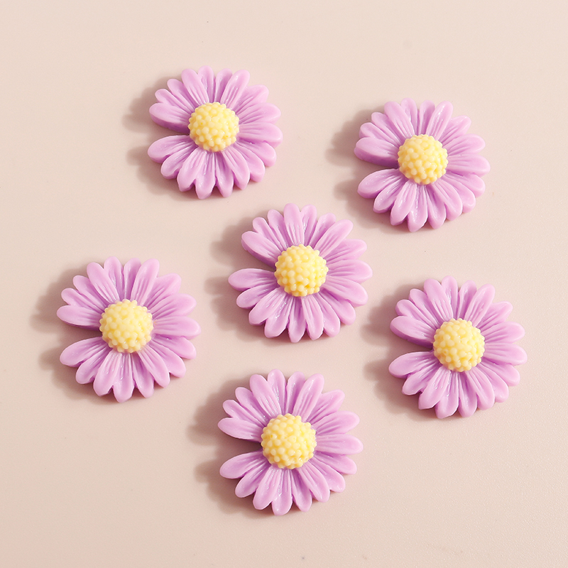 10pcs 20*20mm Kawaii Daisy Flo - огляд і ціна Flower Preservation Resin