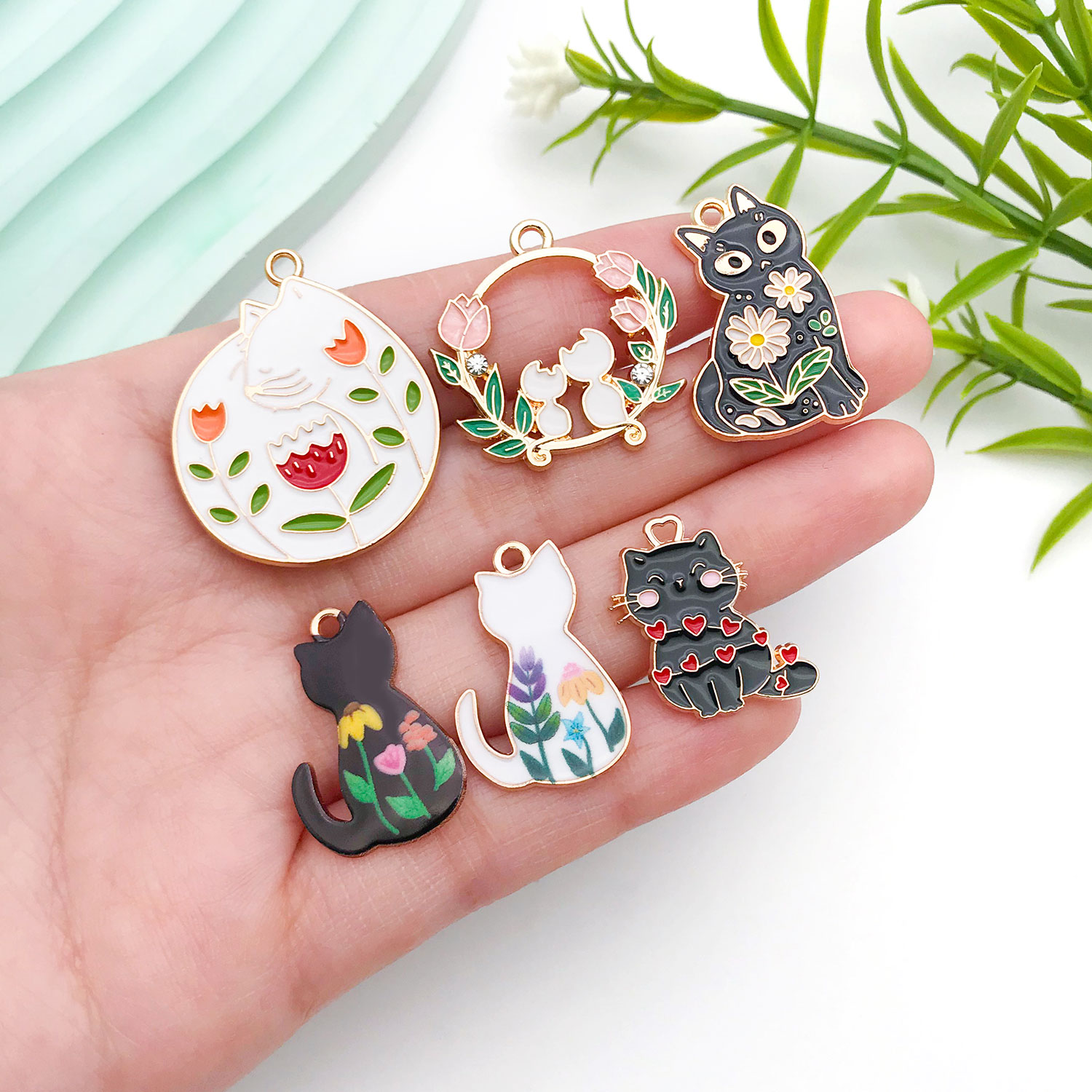 5/10pcs Resin Popular Cat Char - огляд і ціна Resin Craft Kit