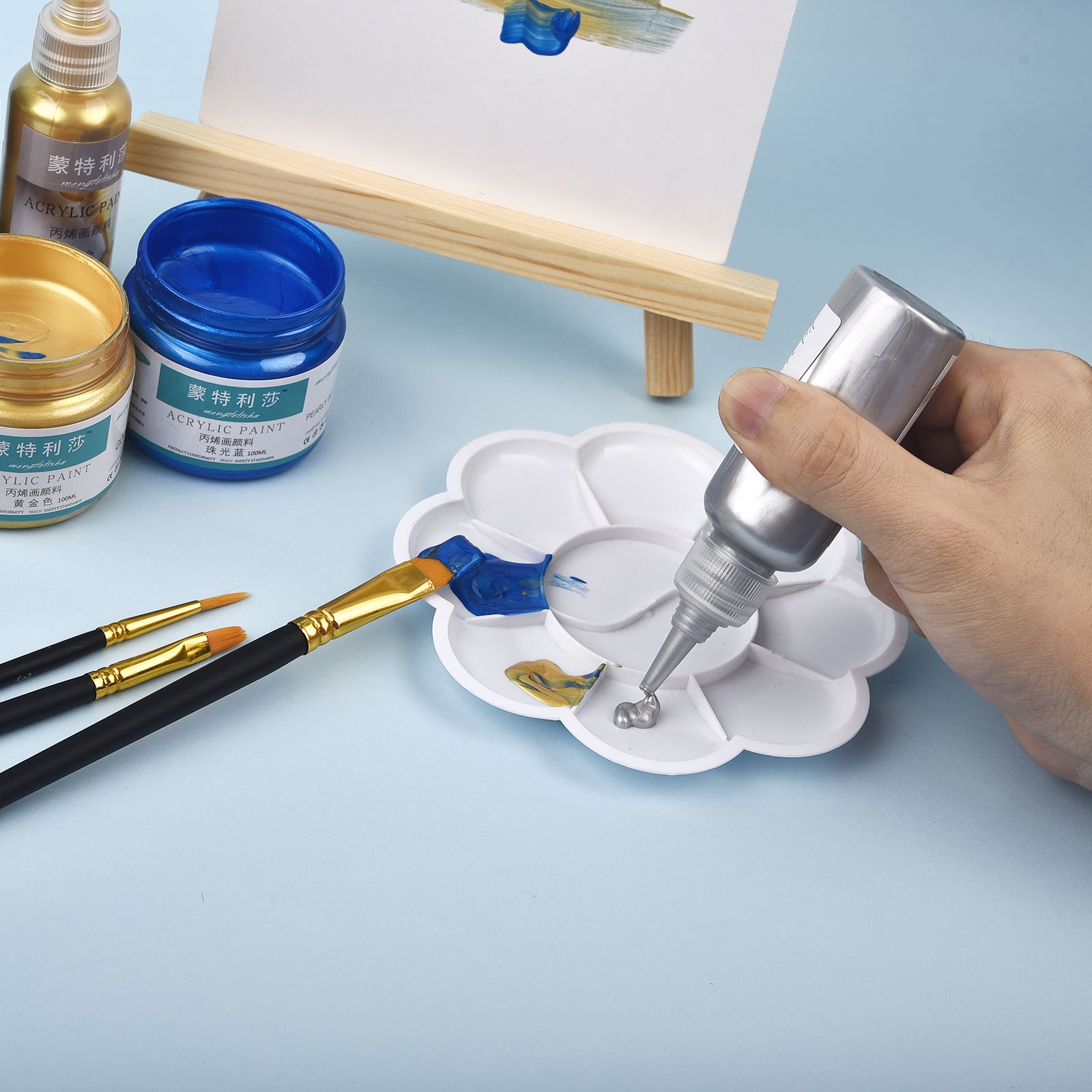 7 Colors 60ml/Bottle Metallic  - огляд і ціна Resin Pigment Set