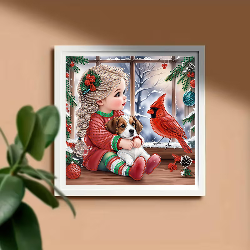 Winter Girl and Dog Diamond Pa - огляд і ціна Resin Craft Kit
