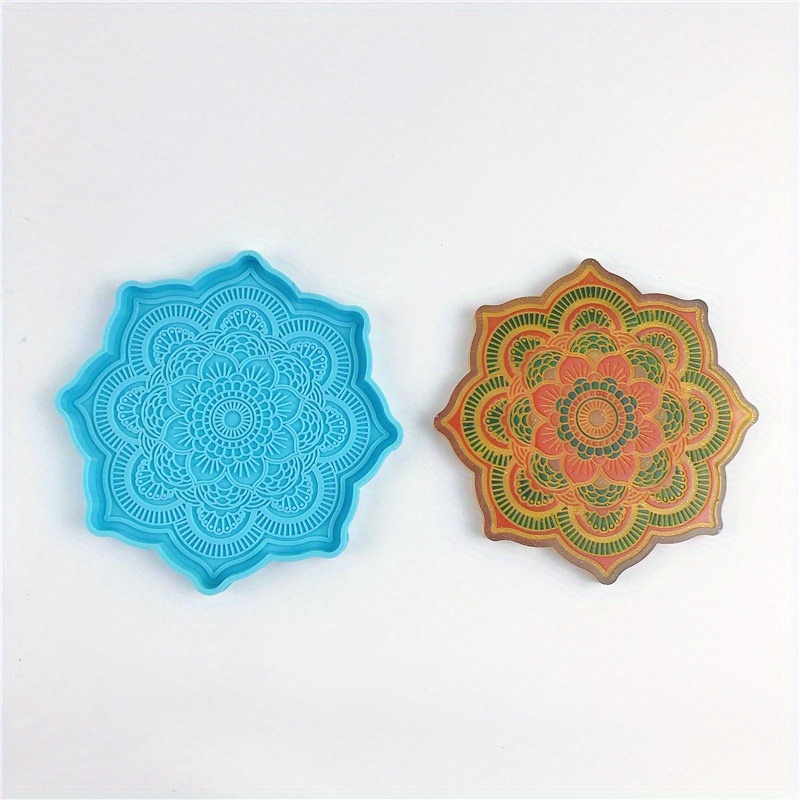 Mandala Coaster Silicone Mold  - огляд і ціна Coaster Mold Round