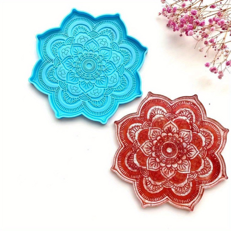 Mandala Coaster Silicone Mold  - огляд і ціна Coaster Mold Round