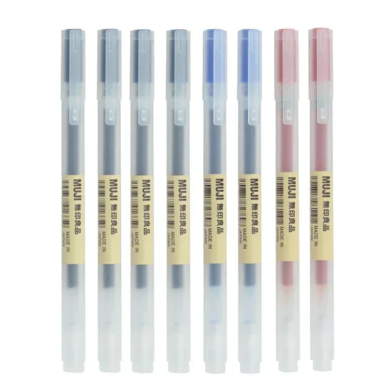 6/8Pcs/Set MUJIs Gel Pen Black - огляд і ціна Muji Stationery Gel Pen