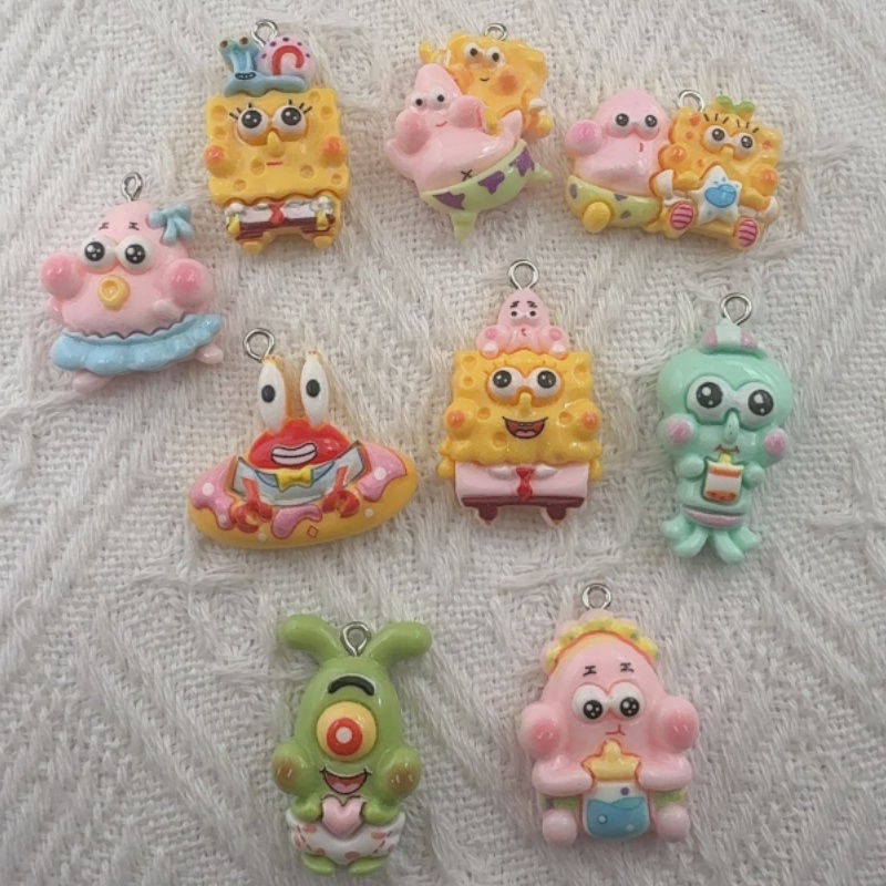 10pcs cartoon resin pendant, D - огляд і ціна Resin Craft Projects