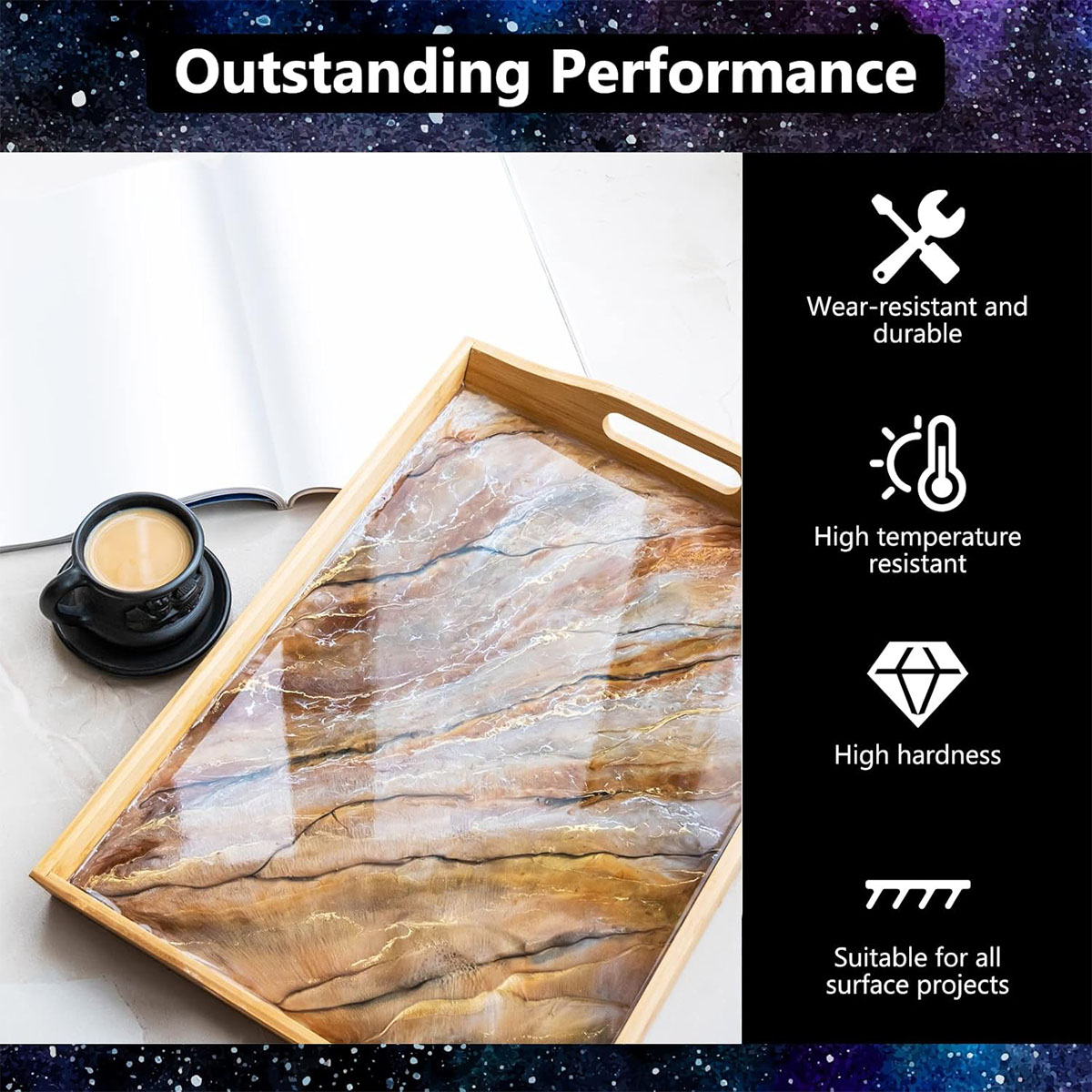 1000ml Crystal Clear Epoxy Res - огляд і ціна Resin Jewelry Kit