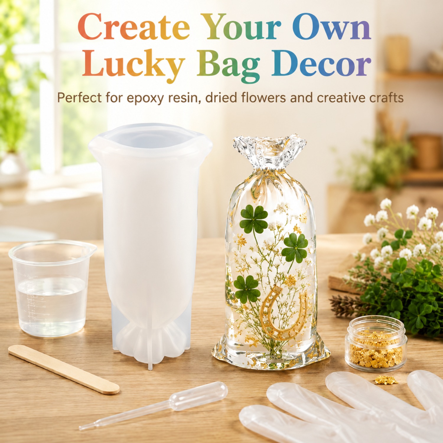 Lucky Bag Resin Silicone Mould - огляд і ціна Flower Preservation Resin