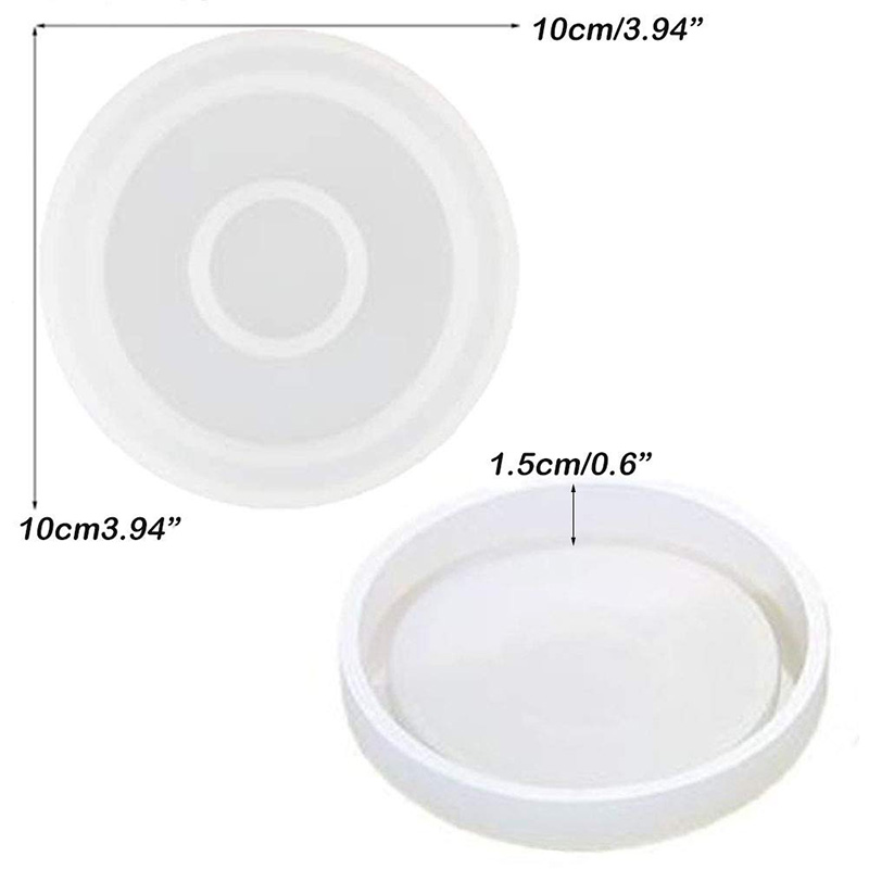 3 Pack Big DIY Round Coaster S - огляд і ціна Coaster Mold Round