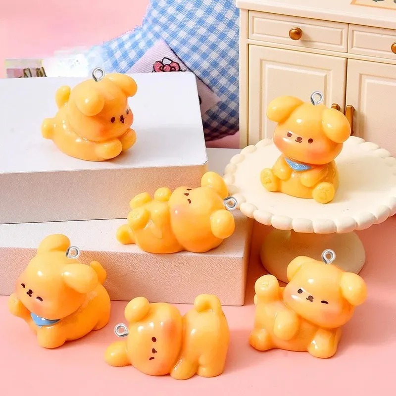 10Pcs Cute Cartoon Dog Acrylic - огляд і ціна Resin Craft Projects