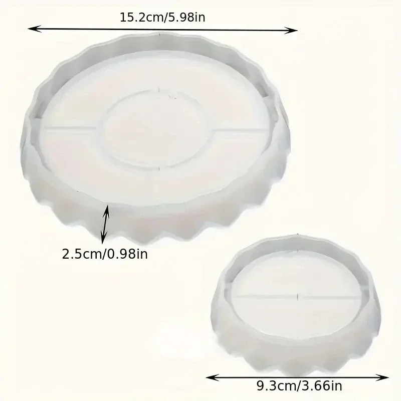 Wonderful Silicone Jewelry Tra - огляд і ціна Coaster Mold Round